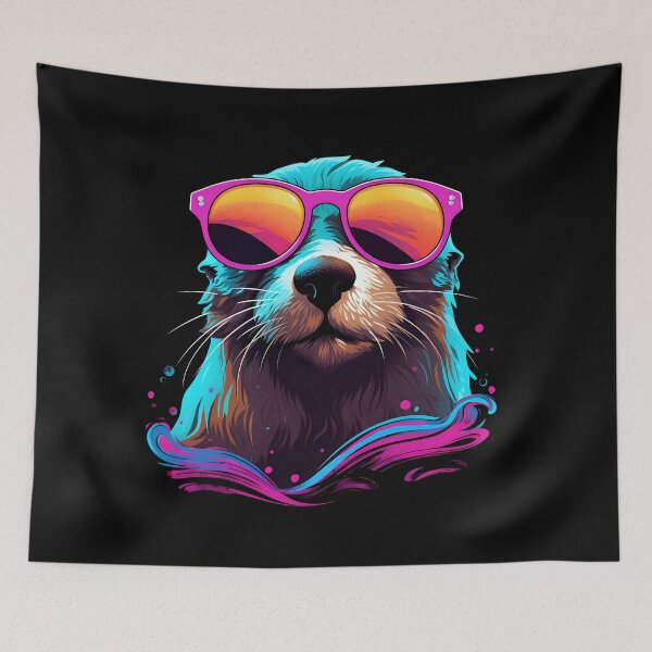 Item preview, Cool otter with sunglasses designed and sold by DerSenat.