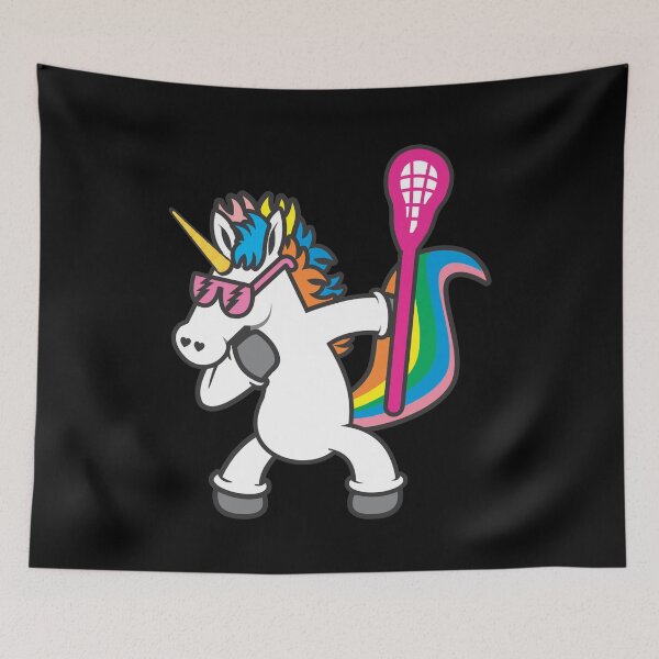 Item preview, Dabbing Unicorn T-Shirt Funny Lacrosse Dab Shirt designed and sold by CreativeStrike.