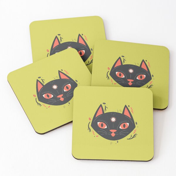 Item preview, Mystical Whiskers: Enchanting Black Cat Collection designed and sold by Wise-Geek.
