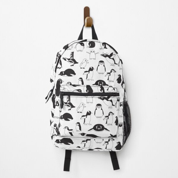 Item preview, Penguin Cartoon Black and White Set Pattern designed and sold by SUPERHERON.