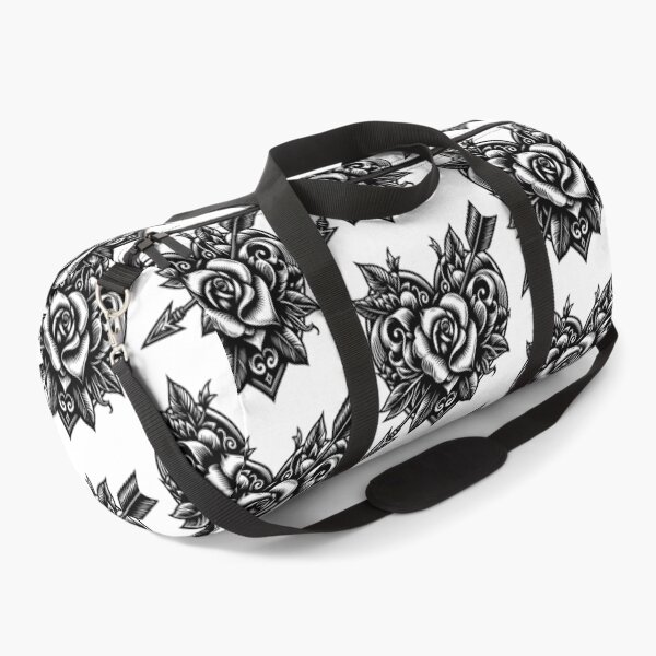 Item preview, Tattoo with heart rose and arrow designed and sold by AnnArtshock.