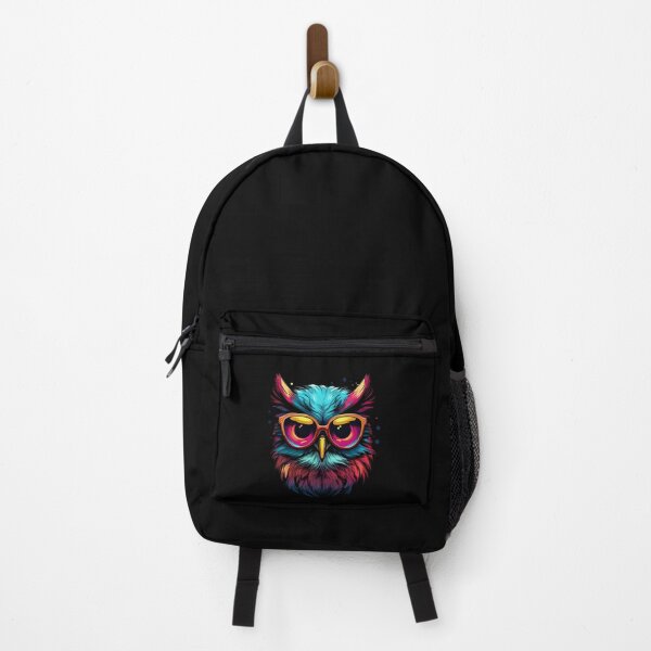 Item preview, Colorful owl with glasses designed and sold by DerSenat.
