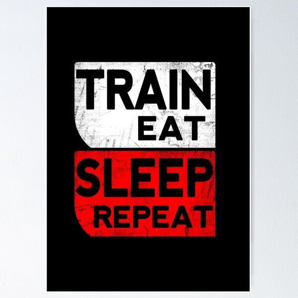 Item preview, Train Eat Sleep Repeat designed and sold by NawbuSmart.