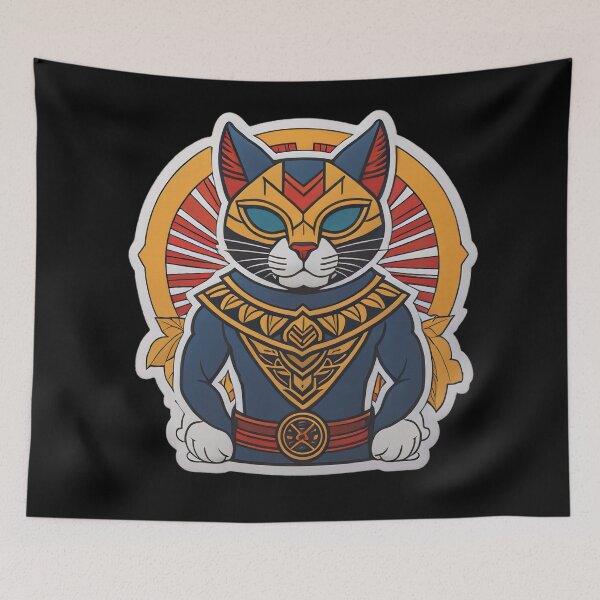 Item preview, Egyptian fighting cat designed and sold by cuatrilenio.