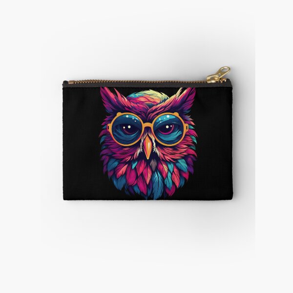 Item preview, Colorful owl with glasses designed and sold by DerSenat.