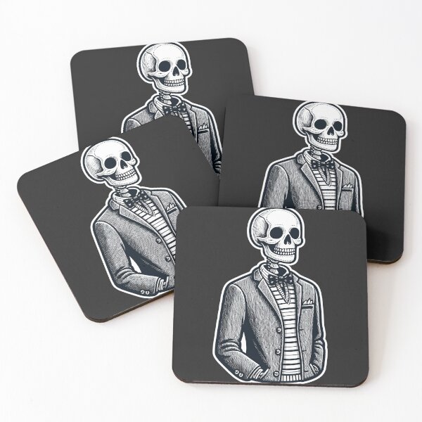Item preview, Preppy Skeleton with Bow Tie and Suit - Halloween designed and sold by ARTLinesART.