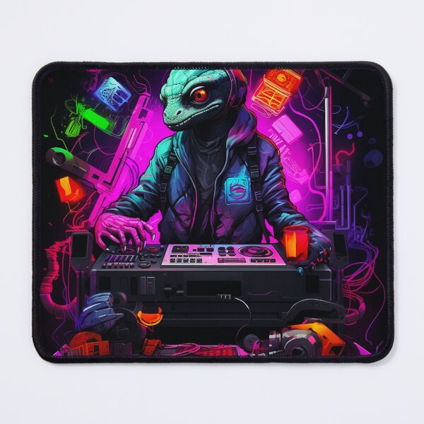 Item preview, Cyber Raptor: The Neon Beatmaster designed and sold by dungeonwarriors.