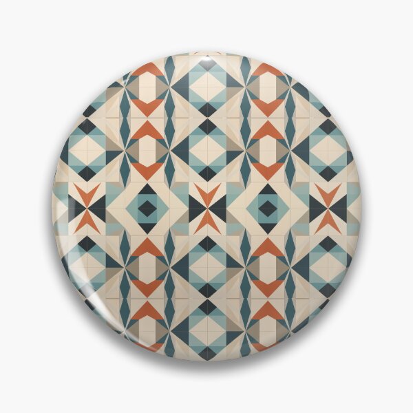 Item preview, Graphic Retro Kaleidoscope: Symmetrical Shapes in a Color Palette designed and sold by Piotrek0001.