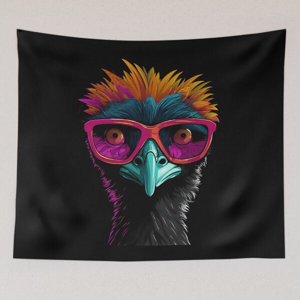 Item preview, Cool emu with sunglasses designed and sold by DerSenat.