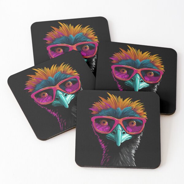 Item preview, Cool emu with sunglasses designed and sold by DerSenat.