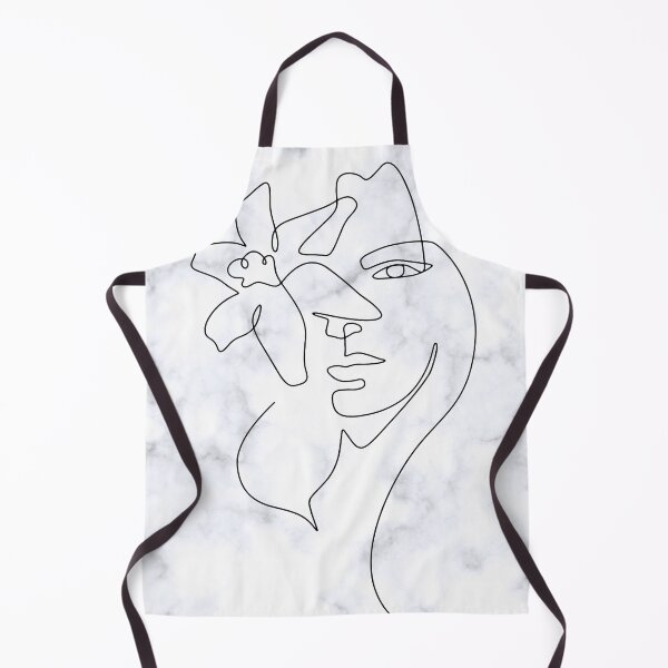 Item preview, Marble Muse: Linear Floral Elegance designed and sold by YolyArtdesign.