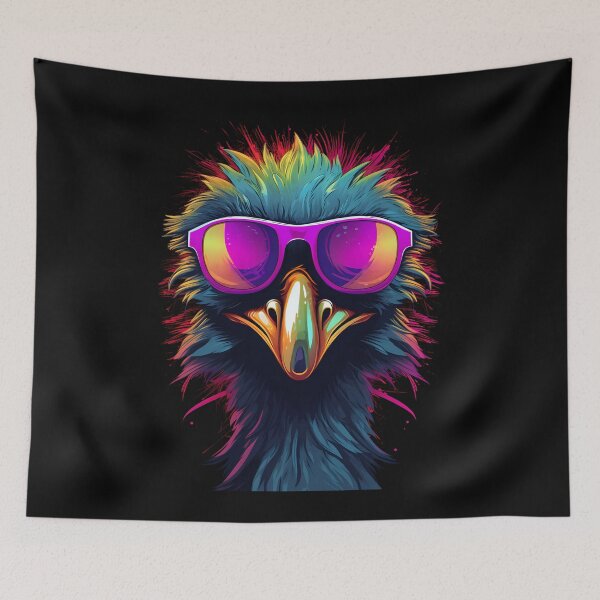Item preview, Cool emu with sunglasses designed and sold by DerSenat.