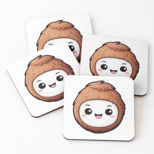 Item preview, Coconut Cute Cartoon style designed and sold by MuteluArtwork.