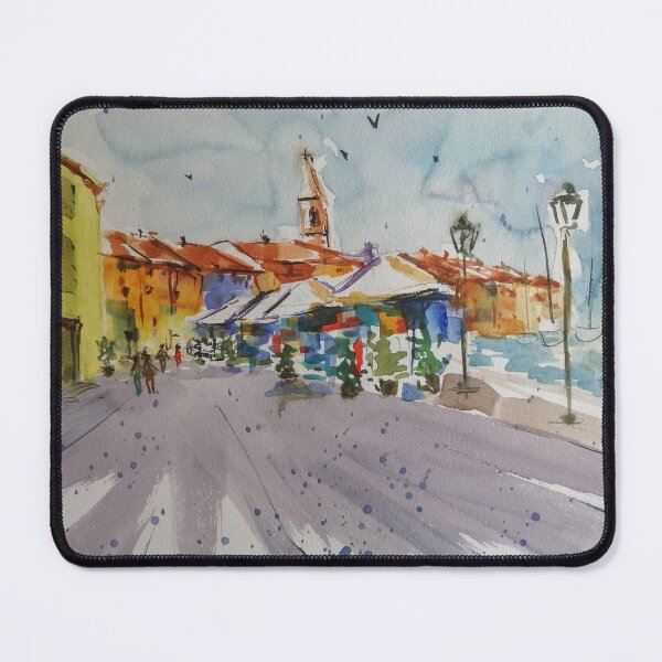 Item preview, Seaside town, Italy landscape - marina designed and sold by DanielaFurini.