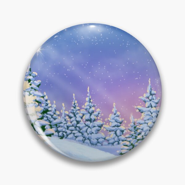 Item preview, Winter landscape of green fir trees on snowy hills. Digital drawing . designed and sold by PatternsAng23.