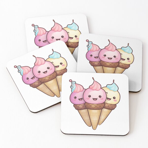 Item preview, Ice Cream Cone Cartoon style designed and sold by MuteluArtwork.