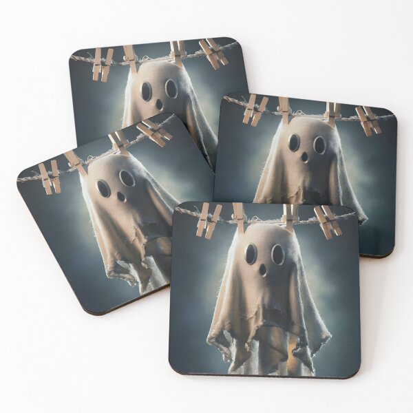 Item preview, Hang a ghost on a clothesline with two wooden pins designed and sold by MalakShams.