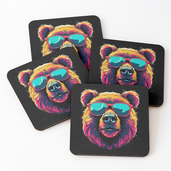 Item preview, Bear, grizzly bear with sunglasses designed and sold by DerSenat.