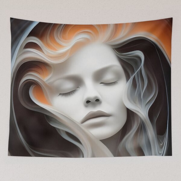 Item preview, Soft blurred edges of a pure white woman designed and sold by MalakShams.