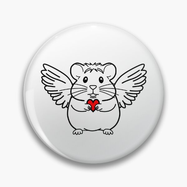 Item preview, Adorable Hamster Cupid designed and sold by Pawsitive2Print.
