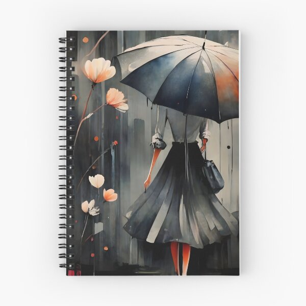 Item preview, A lone woman navigating through a misty garden designed and sold by MalakShams.