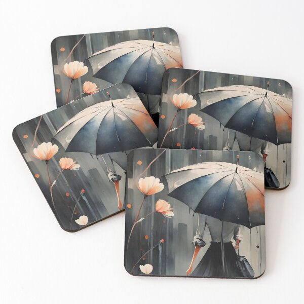 Item preview, A lone woman navigating through a misty garden designed and sold by MalakShams.