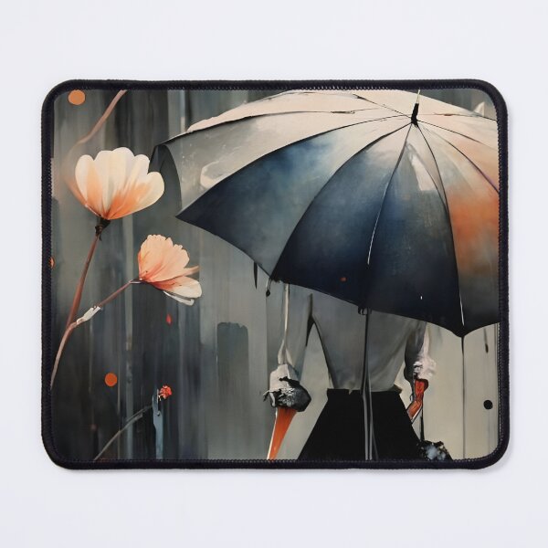 Item preview, A lone woman navigating through a misty garden designed and sold by MalakShams.