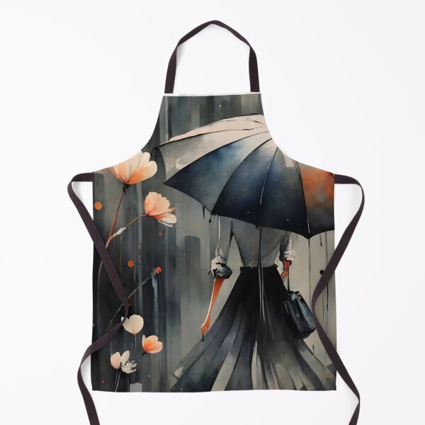 Item preview, A lone woman navigating through a misty garden designed and sold by MalakShams.