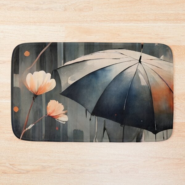 Item preview, A lone woman navigating through a misty garden designed and sold by MalakShams.
