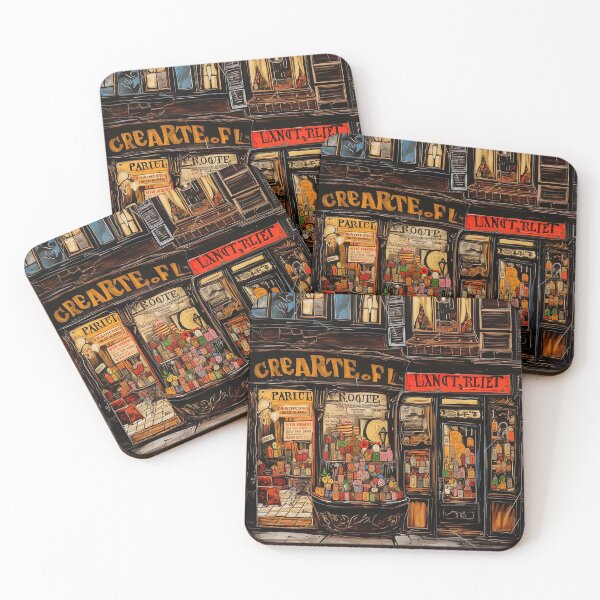 Aperçu de l'œuvre chocolat et sueurs graphiques vintage de voyage colorés créée et vendue par wonderfulpark.
