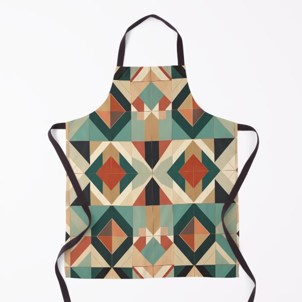 Artikelvorschau, Grafisches Retro-Kaleidoskop: Symmetrische Formen in einer Farbpalette entworfen und verkauft von Piotrek0001.