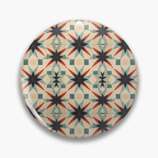 Item preview, Graphic Retro Kaleidoscope: Symmetrical Shapes in a Color Palette designed and sold by Piotrek0001.