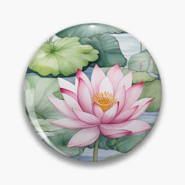 Artikelvorschau, Lotus Calm Elegance - Ruhiges Blumenmuster entworfen und verkauft von EpicDesignsCo.