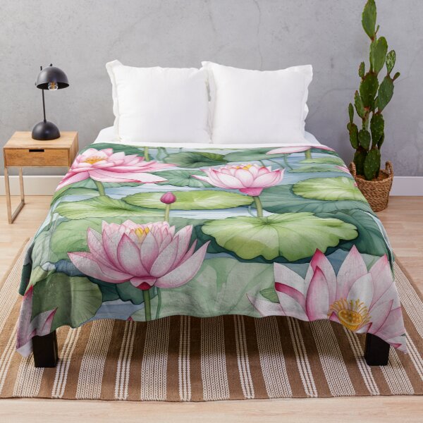 Item preview, Lotus Calm Elegance - Serene Floral Pattern designed and sold by EpicDesignsCo.
