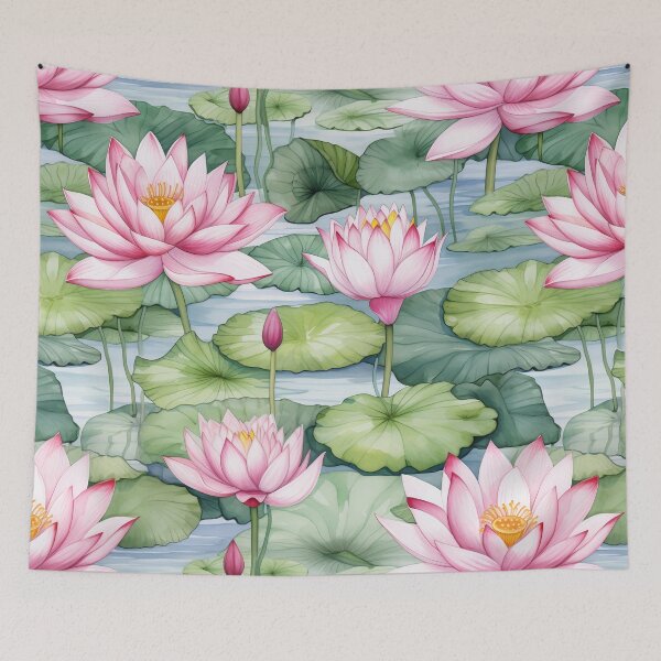 Item preview, Lotus Calm Elegance - Serene Floral Pattern designed and sold by EpicDesignsCo.