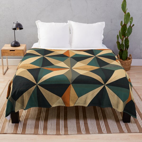 Artikelvorschau, Grafisches Retro-Kaleidoskop: Symmetrische Formen in einer Farbpalette entworfen und verkauft von Piotrek0001.