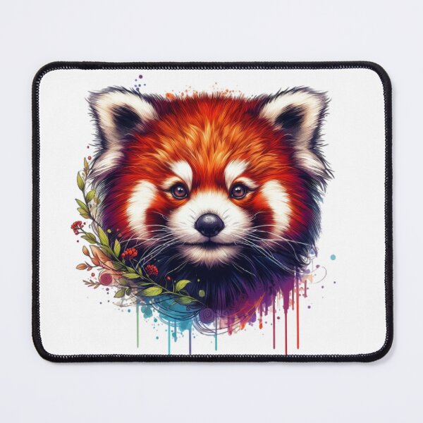 Item preview, Beautiful red panda with colorful background designed and sold by Marcoshop10.