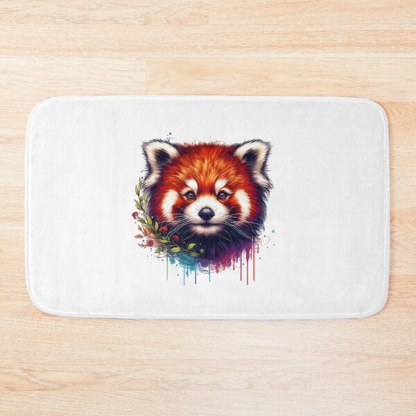 Item preview, Beautiful red panda with colorful background designed and sold by Marcoshop10.