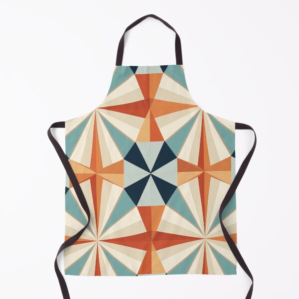 Item preview, Graphic Retro Kaleidoscope: Symmetrical Shapes in a Color Palette designed and sold by Piotrek0001.