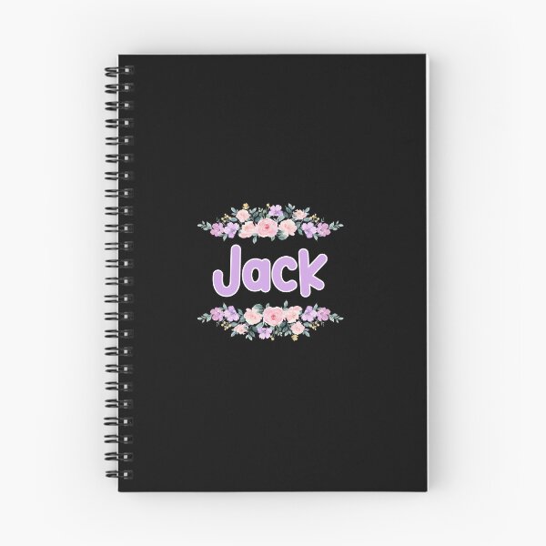Artikelvorschau, Lila Blumen-Jack-Namensschild (schwarz) entworfen und verkauft von NormadWorld.
