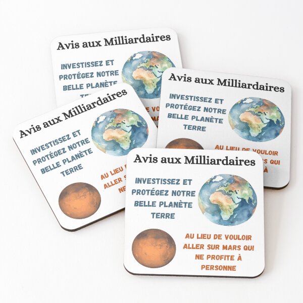 Item preview, Earth First: A Warning to Billionaires designed and sold by Design Shop.