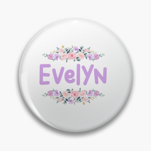 Item preview, Purple Flower Evelyn Name Label  designed and sold by NormadWorld.