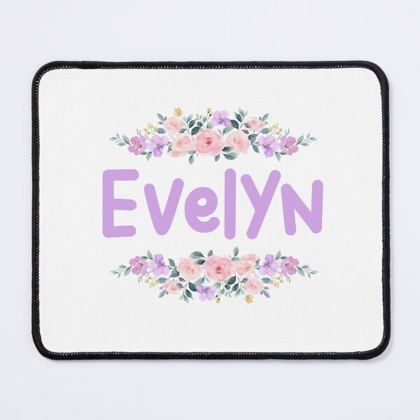 Item preview, Purple Flower Evelyn Name Label designed and sold by NormadWorld.