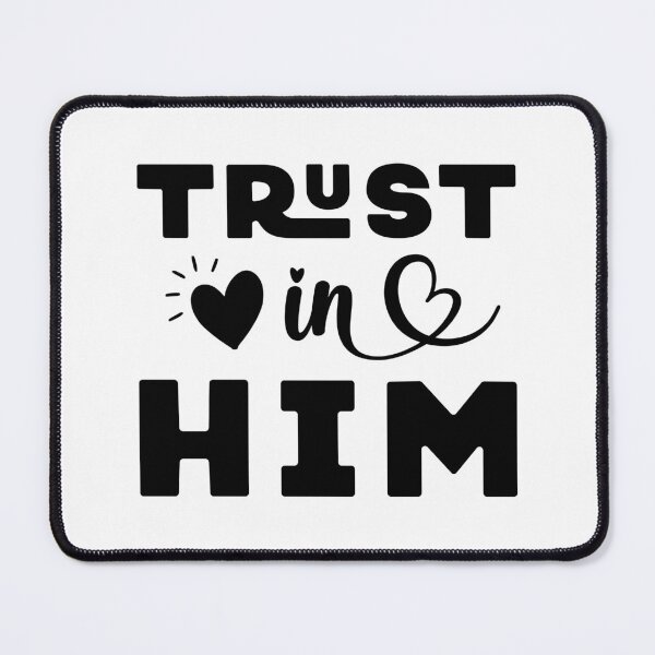 Item preview, Bible quote Trust in Him, vector illustration designed and sold by BibleProject.