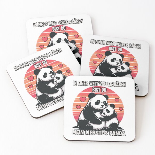 Item preview, Cherished Panda Hug - Adorable Bear Love Valentine designed and sold by Thomas Remmers.