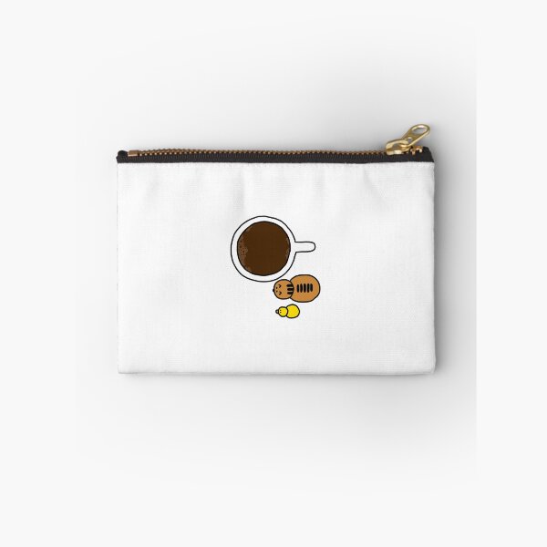 Item preview, a Cat and a Duck with a cup of Coffee seen from above designed and sold by superbaechoo.