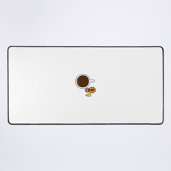 Item preview, a Cat and a Duck with a cup of Coffee seen from above designed and sold by superbaechoo.
