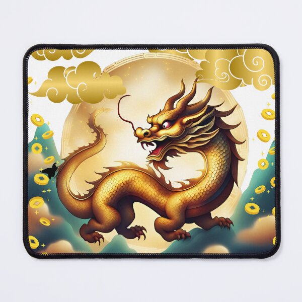 Item preview, The majestic golden dragon bestows auspicious blessings. designed and sold by K-Kwan.