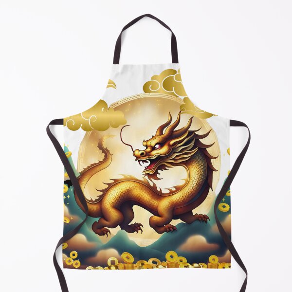 Item preview, The majestic golden dragon bestows auspicious blessings. designed and sold by K-Kwan.