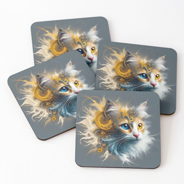 Item preview, Duchamp's Feline Canvas designed and sold by BastKittyStore.